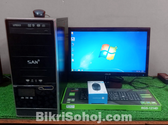 19'' Monitor & Dual Core Computer All Setup